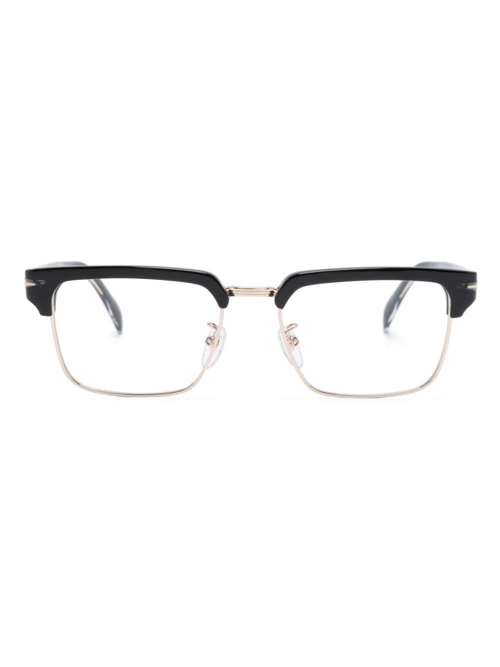 Eyewear by David Beckham polished-effect square-frame glasses - Black von Eyewear by David Beckham