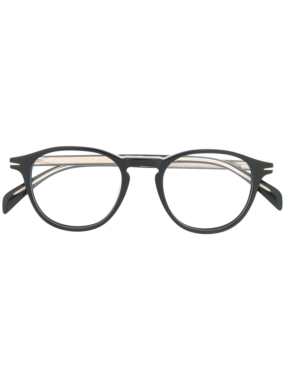 Eyewear by David Beckham round frame glasses - Black von Eyewear by David Beckham