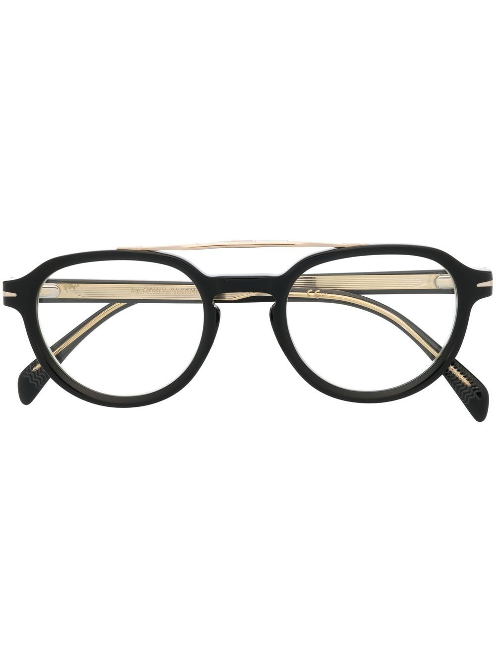 Eyewear by David Beckham round-frame optical glasses - Black von Eyewear by David Beckham