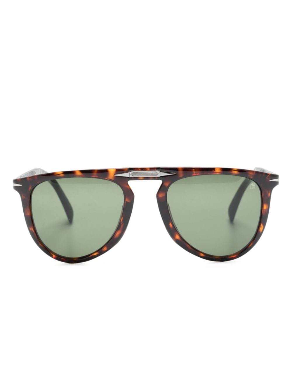 Eyewear by David Beckham tortoiseshell pilot-frame sunglasses - Brown