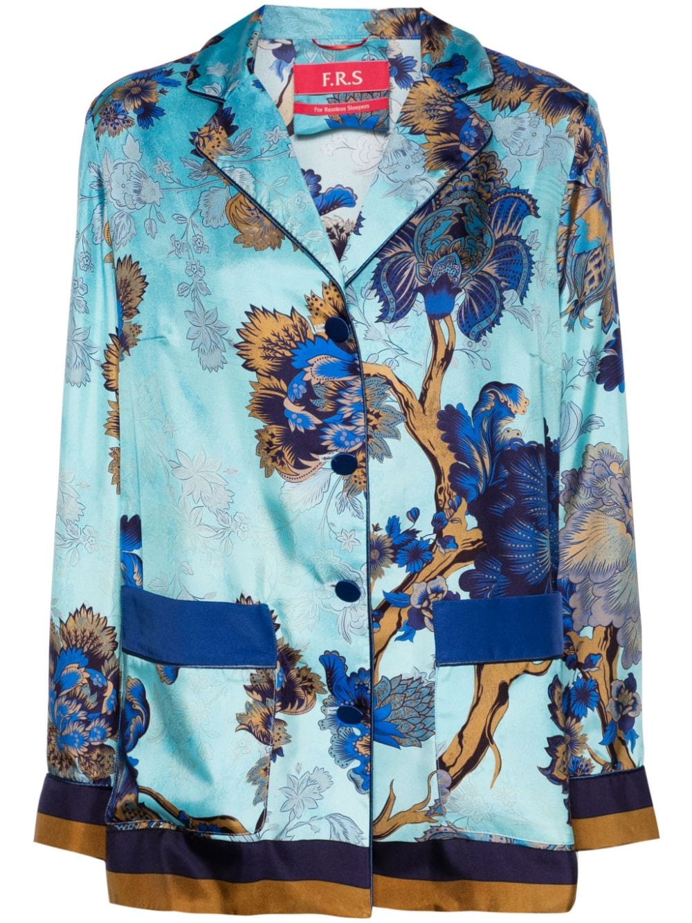 F.R.S For Restless Sleepers Asia silk blazer - Blue von F.R.S For Restless Sleepers