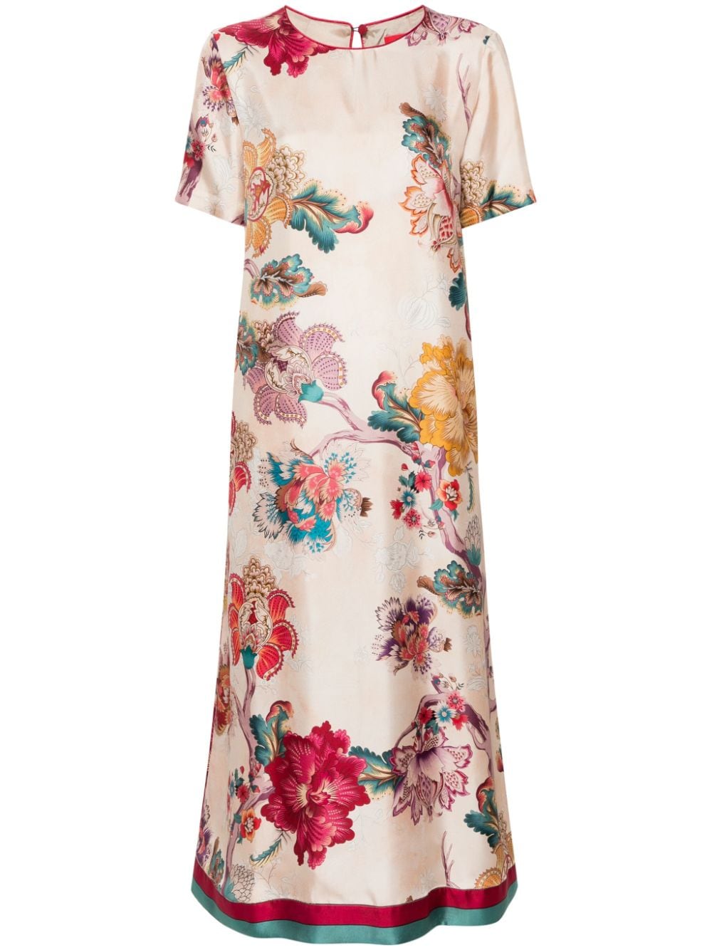 F.R.S For Restless Sleepers Criso floral-print silk dress - Pink von F.R.S For Restless Sleepers