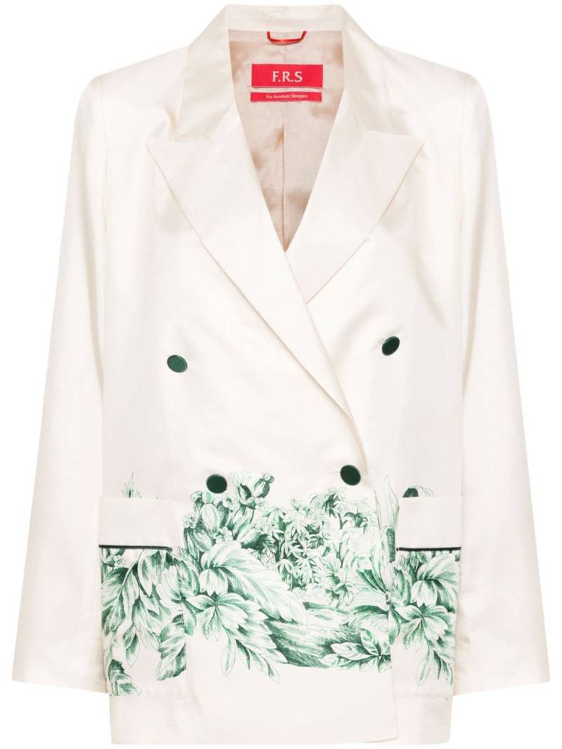 F.R.S For Restless Sleepers Lone botanical-print blazer - Neutrals von F.R.S For Restless Sleepers