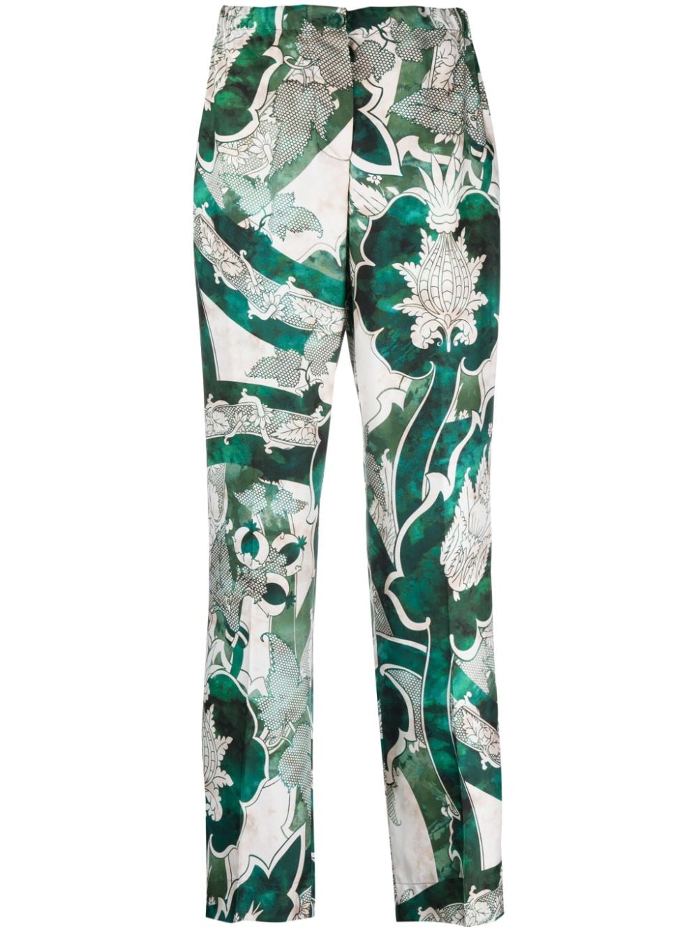 F.R.S For Restless Sleepers graphic-print silk pajama pants - Green von F.R.S For Restless Sleepers