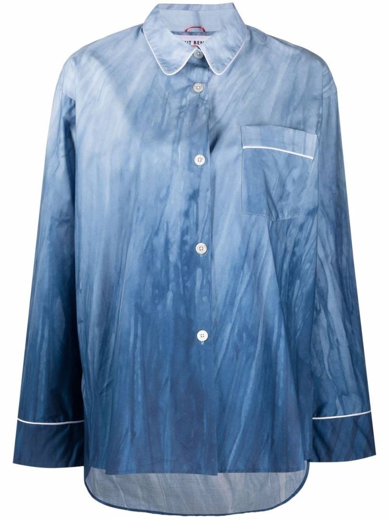 F.R.S For Restless Sleepers pipe-trim pajama shirt - Blue von F.R.S For Restless Sleepers