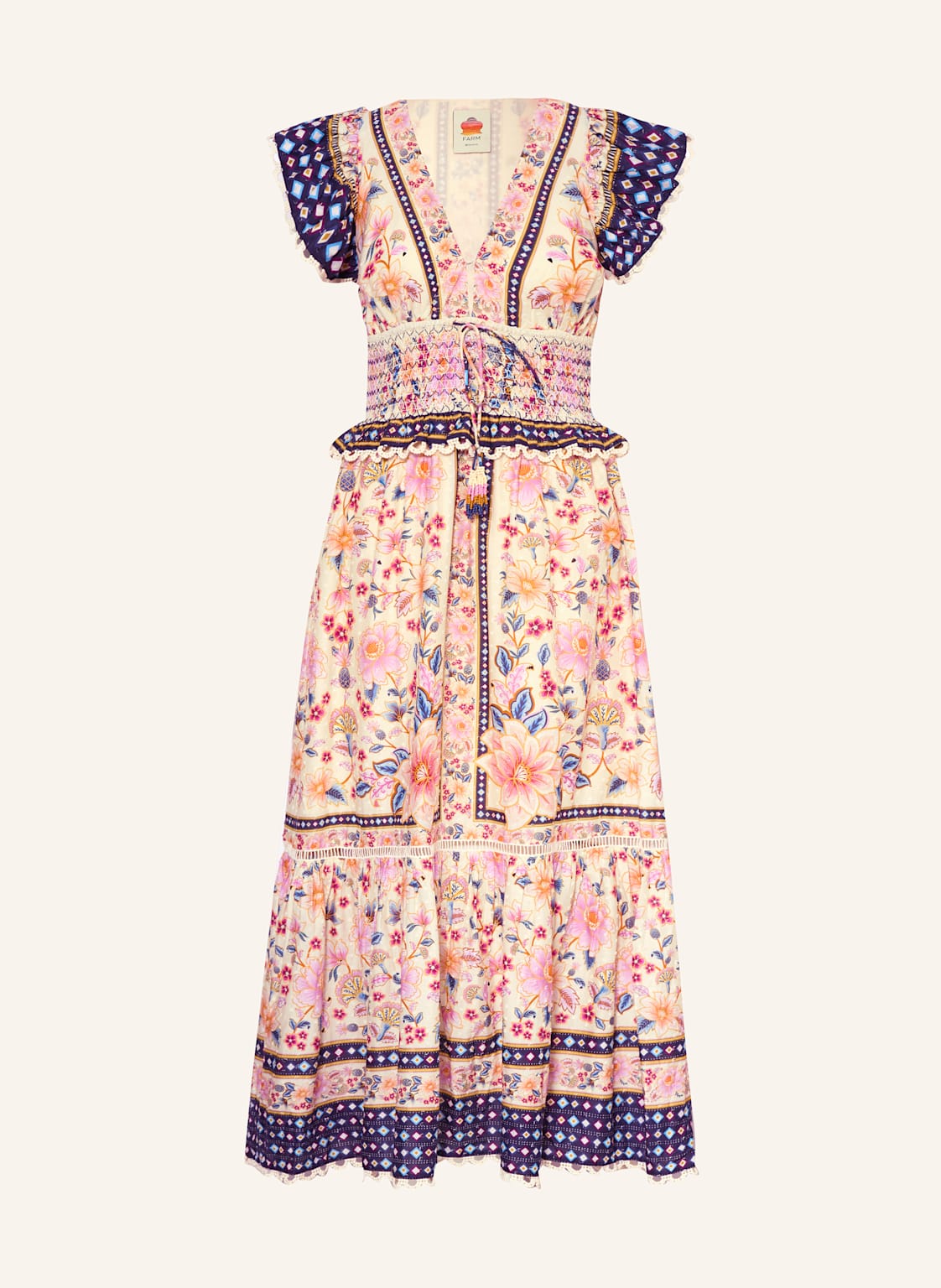 Farm Rio Kleid Superbloom rosa von FARM RIO