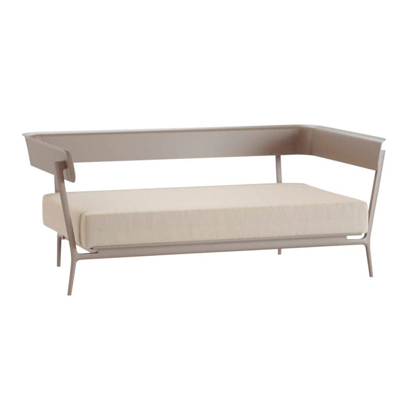 Aikana 202B 2er Sofa, Farbe dark blue (dunkelblau), Stoff range 1 solids, dove grey (grau-braun) von FAST