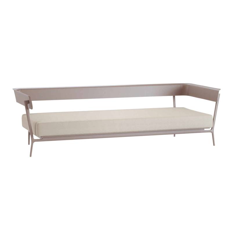 Aikana 203B 3er Sofa, Farbe powder grey (pulvergrau), Stoff range 1 solids, pearl (beige) von FAST