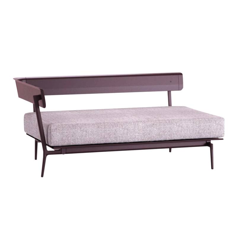 Aikana 2er Sofa, Farbe 14 powder grey (pulvergrau), Stoff range 1 solids, linen (hellbraun) sln, Ausführung armlehne rechts/sitzend links von FAST