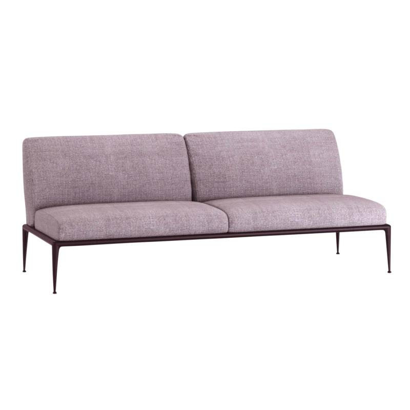 New Joint 523 3er Sofa, Stoff range 1 solids, colorado (rot), Gestell aluminium lackiert, terracotta (terrakotta) von FAST