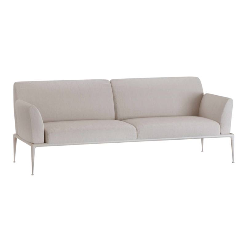 New Joint 523B 3er Sofa, Stoff range 1 solids, colorado (rot), Gestell aluminium lackiert, black (schwarz) von FAST