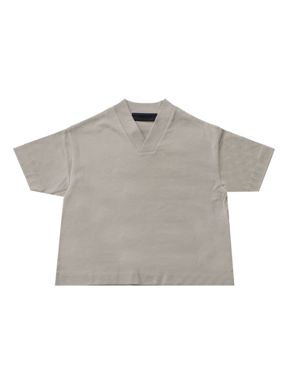 FEAR OF GOD ESSENTIALS KIDS V-neck cotton T-shirt - Neutrals von FEAR OF GOD ESSENTIALS KIDS