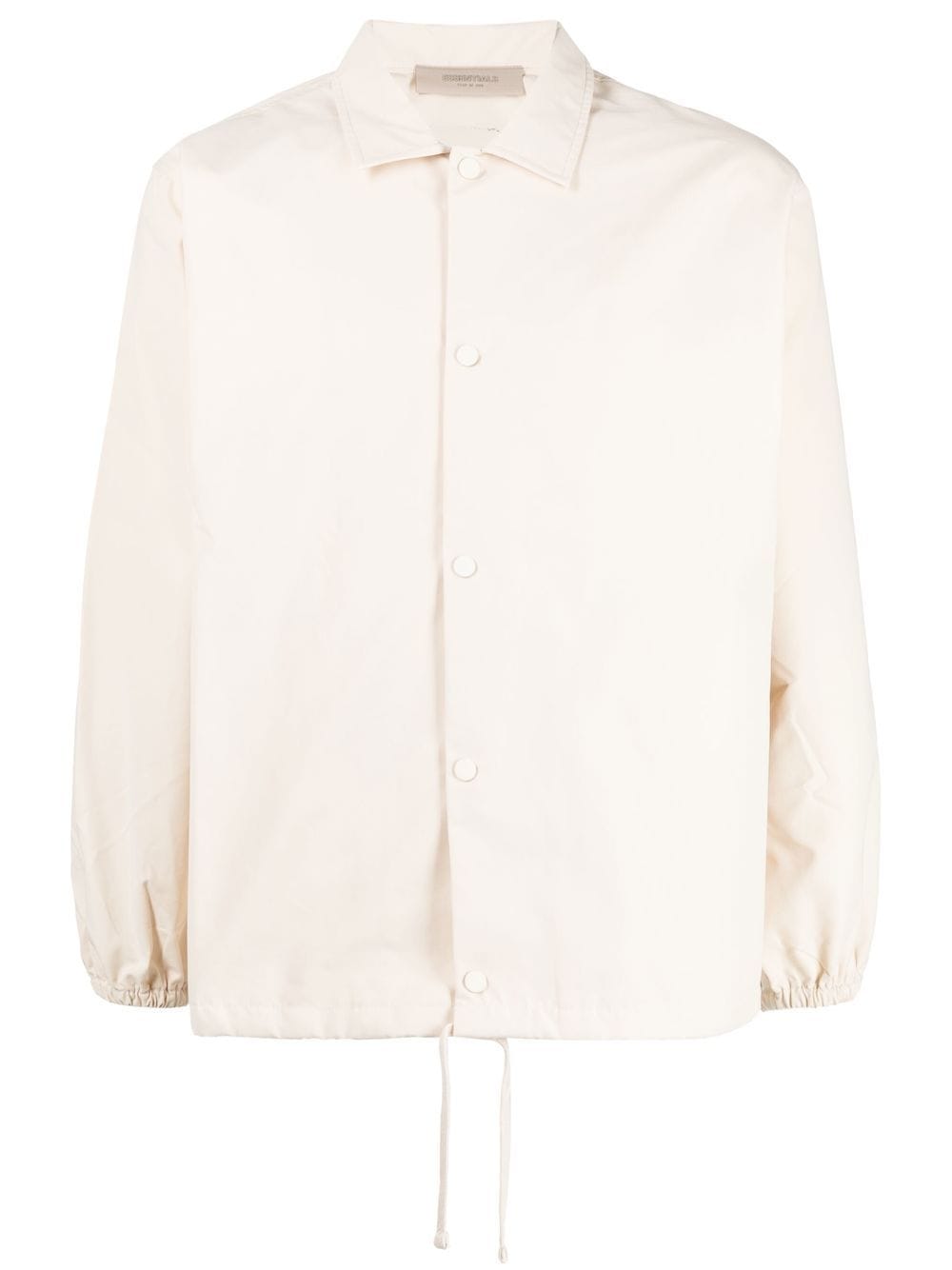 FEAR OF GOD ESSENTIALS graphic-print buttoned shirt jacket - Neutrals von FEAR OF GOD ESSENTIALS