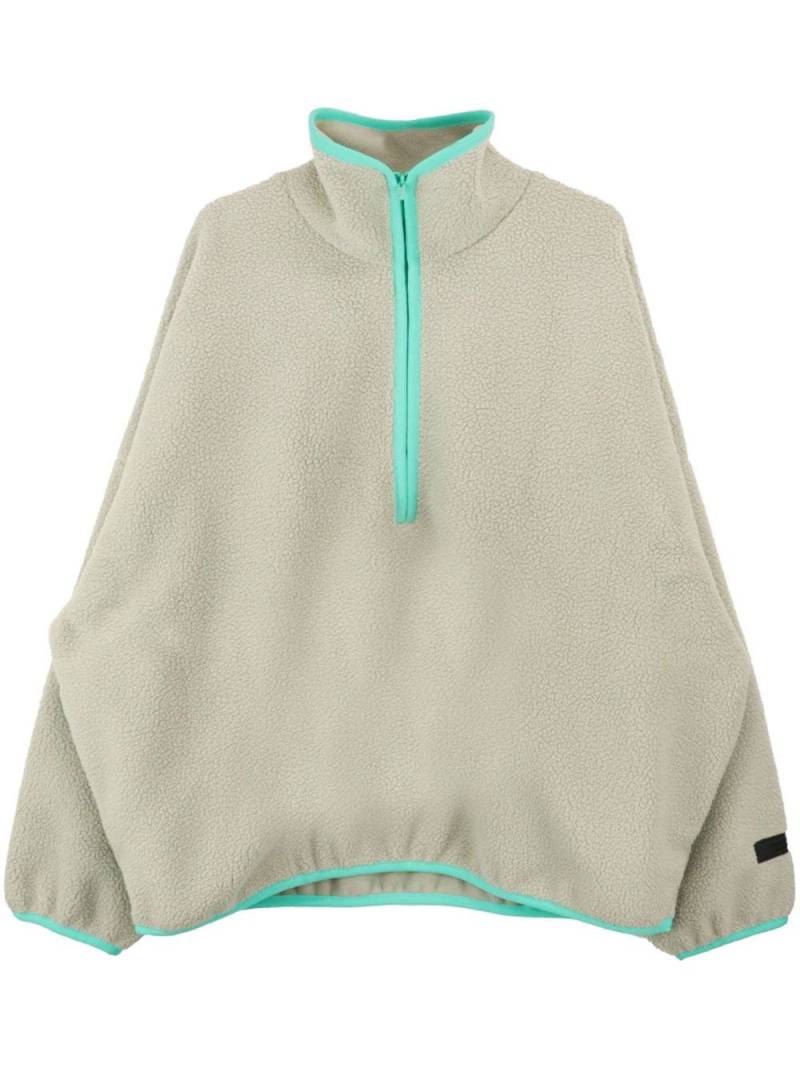 FEAR OF GOD ESSENTIALS half-zip fleece sweatshirt - Neutrals von FEAR OF GOD ESSENTIALS