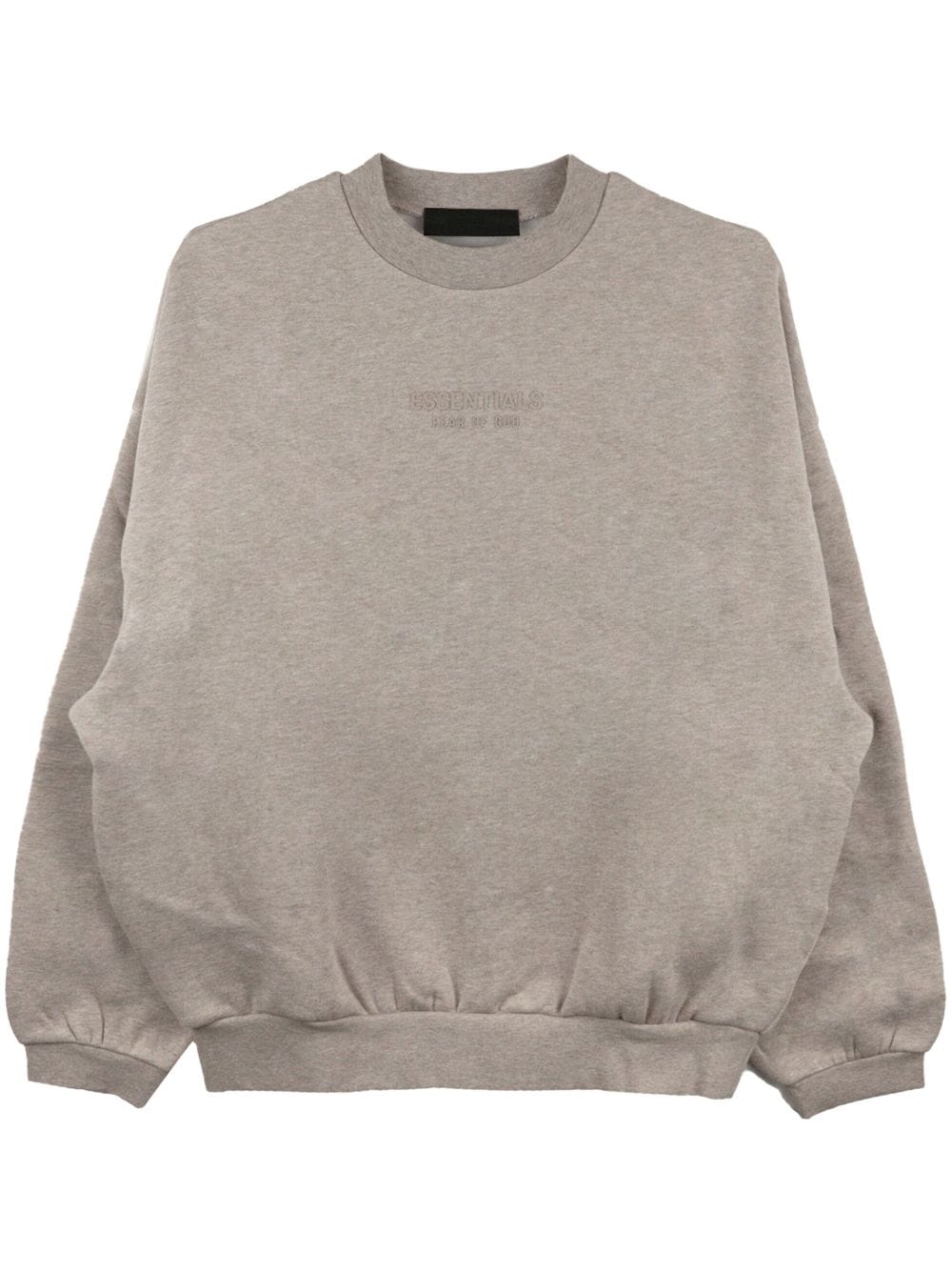 FEAR OF GOD ESSENTIALS logo-embroidered crew-neck sweatshirt - Neutrals von FEAR OF GOD ESSENTIALS
