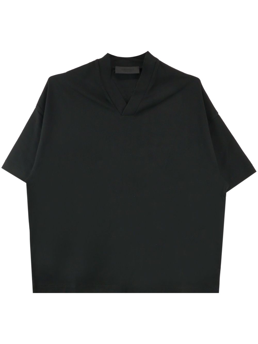 FEAR OF GOD ESSENTIALS logo-print V-neck cotton T-shirt - Black von FEAR OF GOD ESSENTIALS