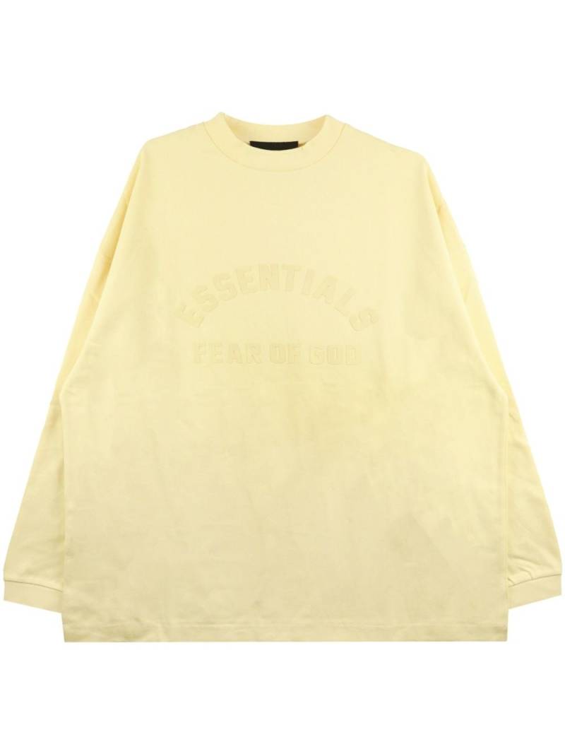 FEAR OF GOD ESSENTIALS logo-print cotton sweatshirt - Yellow von FEAR OF GOD ESSENTIALS