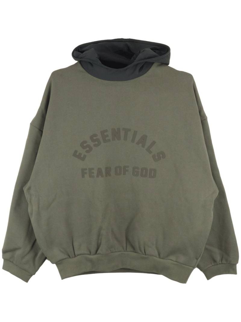 FEAR OF GOD ESSENTIALS logo-print hoodie - Green von FEAR OF GOD ESSENTIALS