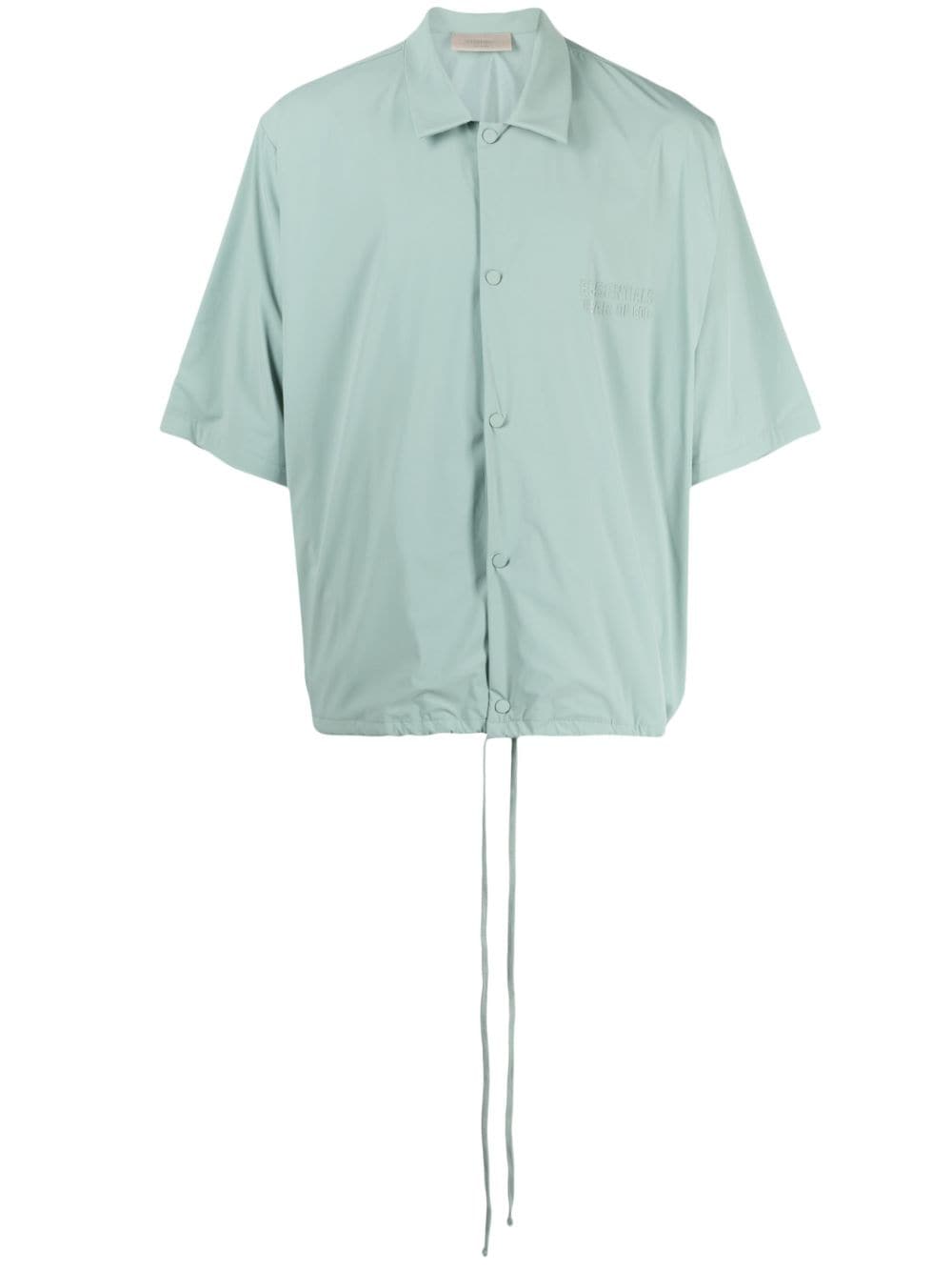 FEAR OF GOD ESSENTIALS rubberised-logo short-sleeve shirt - Green von FEAR OF GOD ESSENTIALS