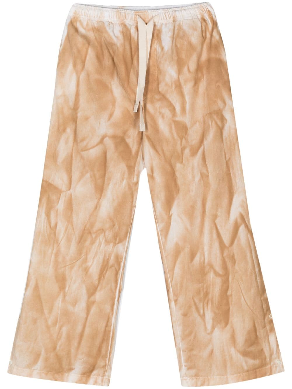FEDERICO CINA tie dye-print lightweight trousers - Neutrals von FEDERICO CINA