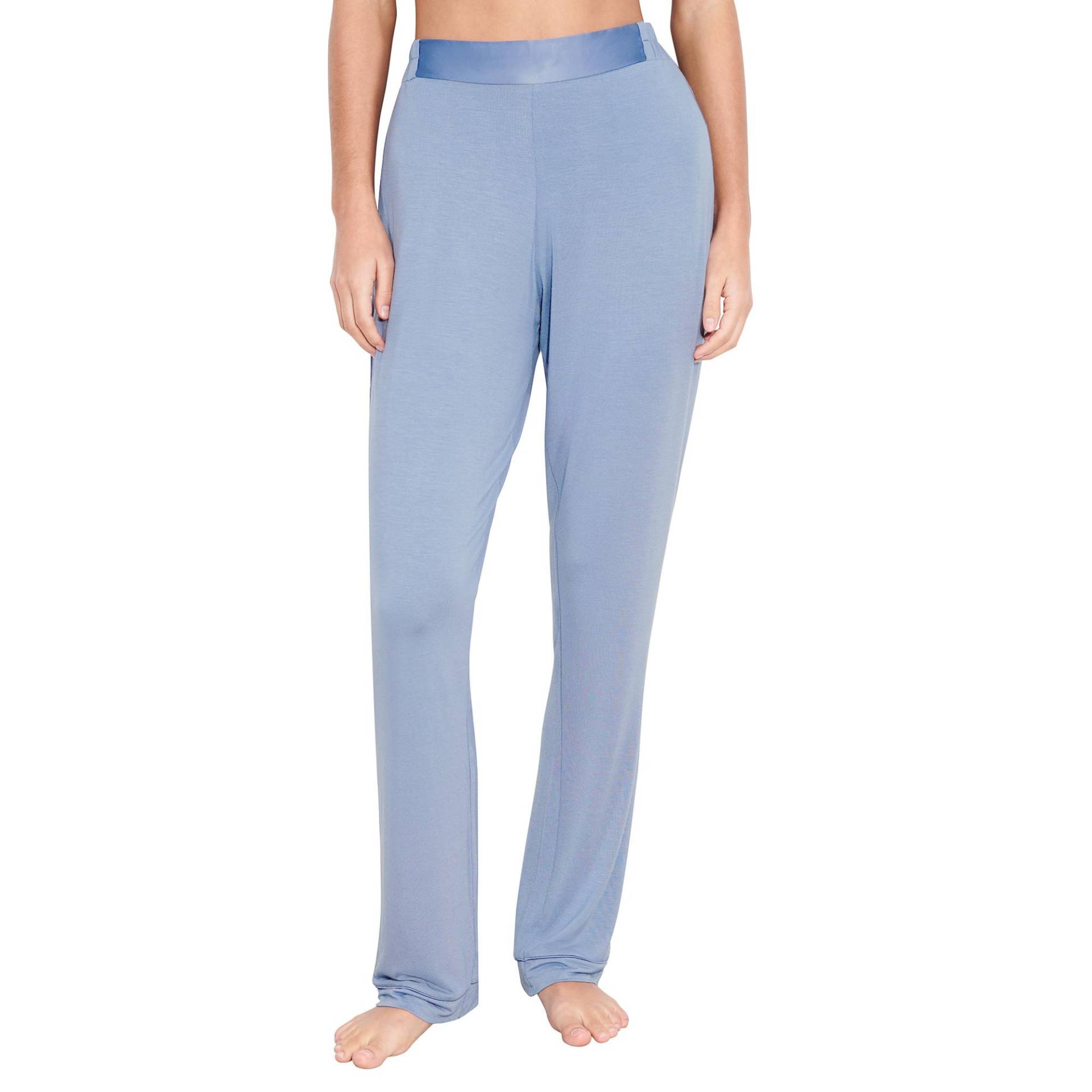 Lange Pyjamahose Damen Blau 38 von FEMILET