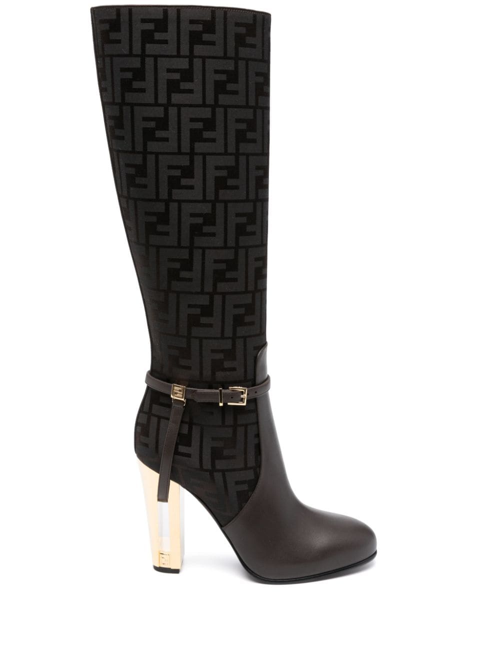 FENDI Delfina 105mm boots - Brown von FENDI