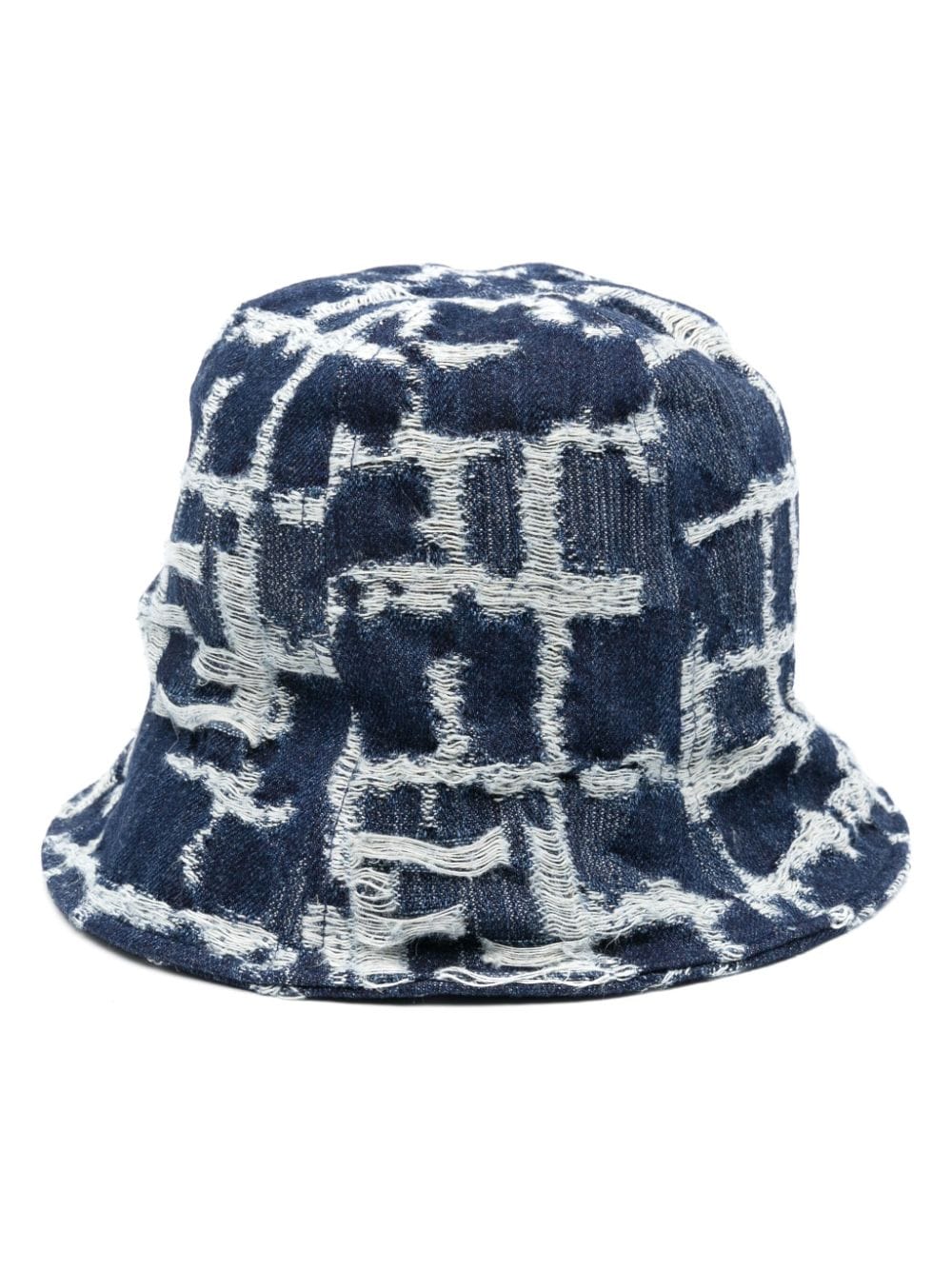 FENDI FF-motif denim bucket hat - Blue von FENDI