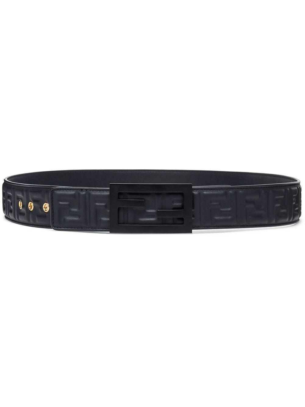 FENDI FF pattern buckle belt - Black von FENDI