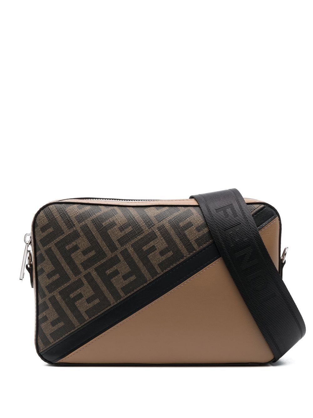 FENDI FF-pattern print crossbody bag - Brown von FENDI