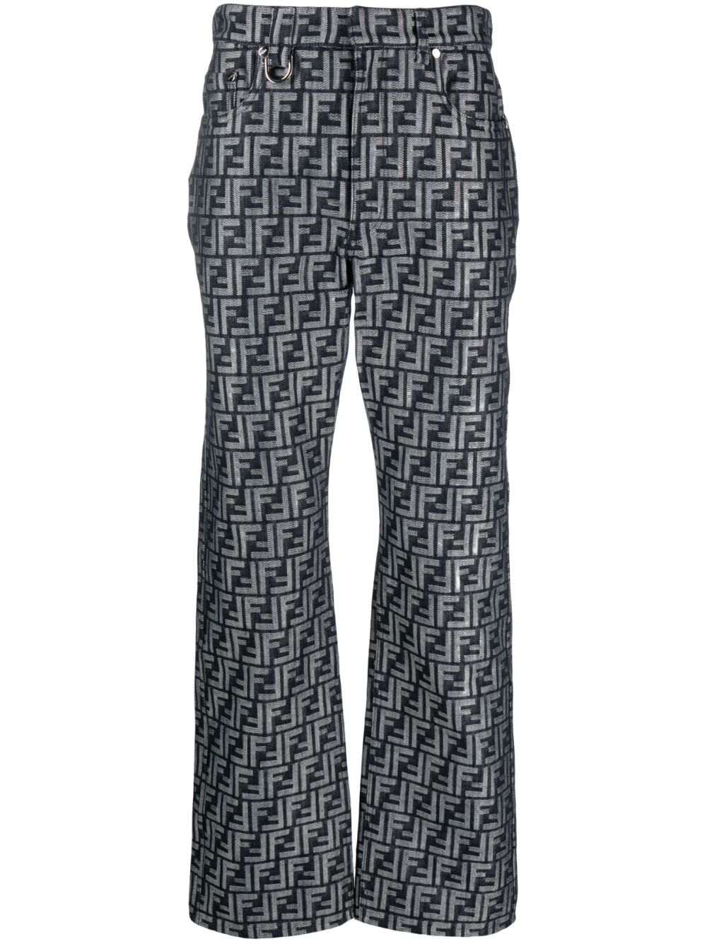 FENDI FF straight-leg jeans - Blue von FENDI