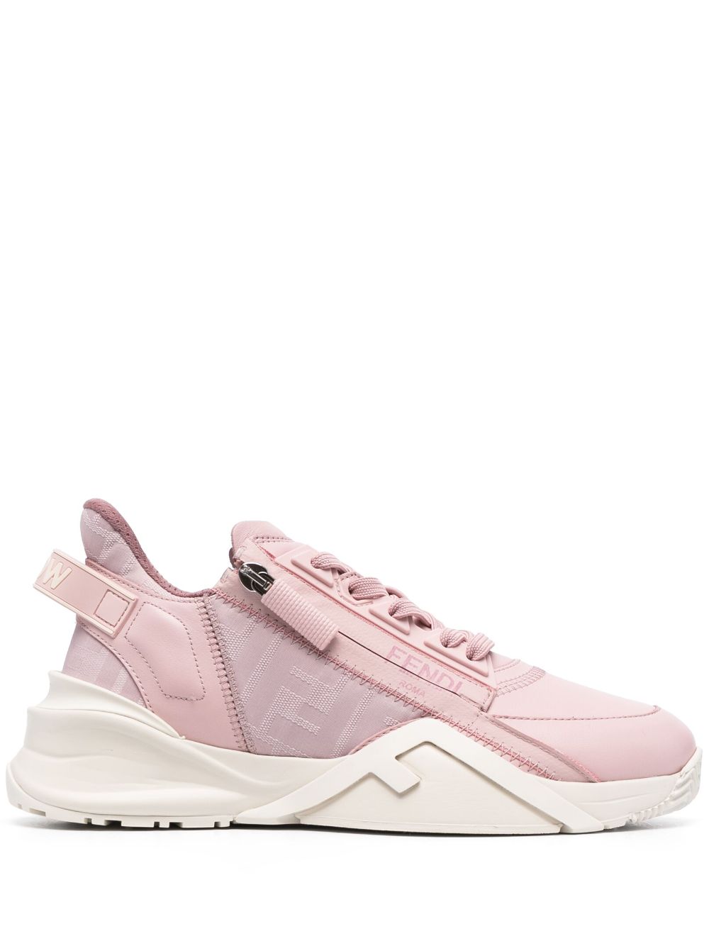 FENDI Flow leather sneakers - Pink von FENDI