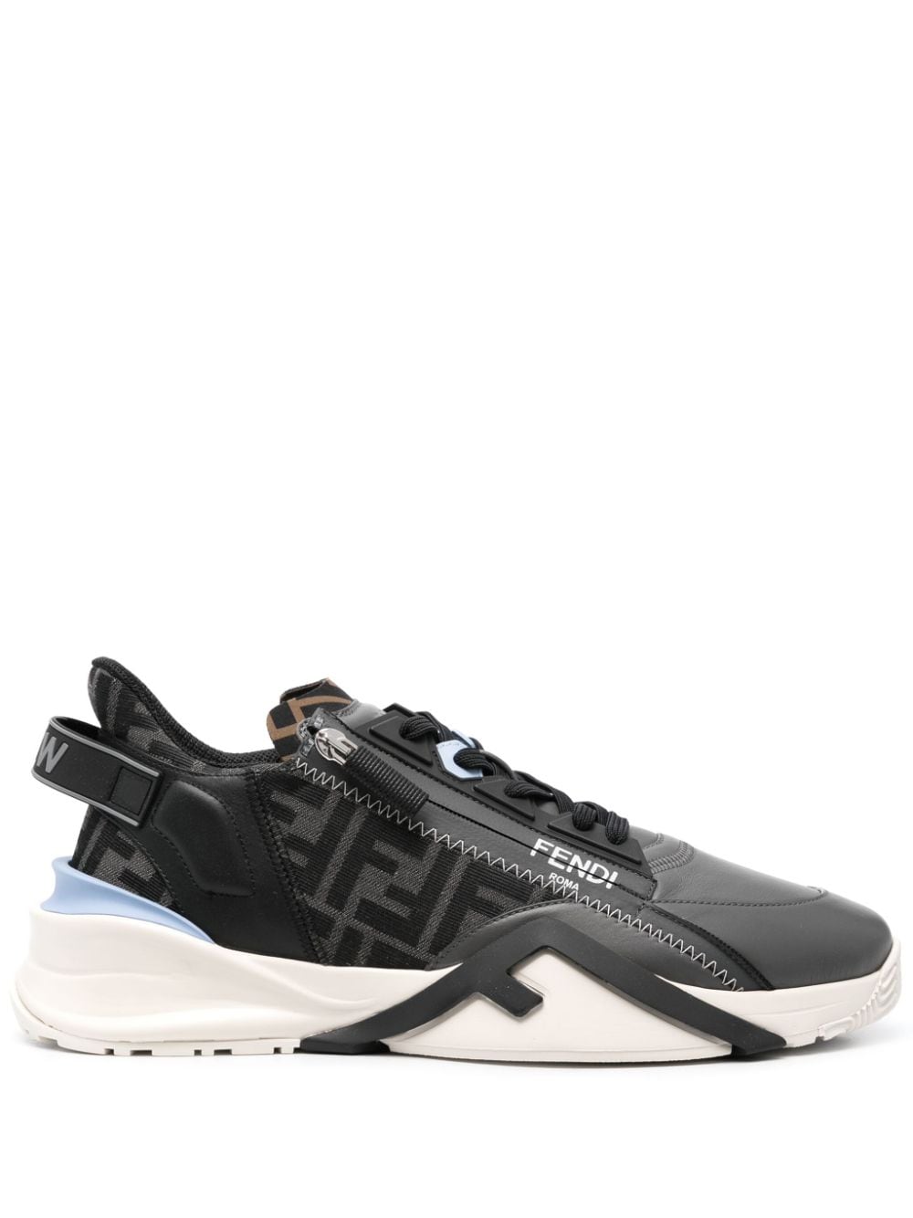 FENDI Flow panelled slip-on sneakers - Black von FENDI