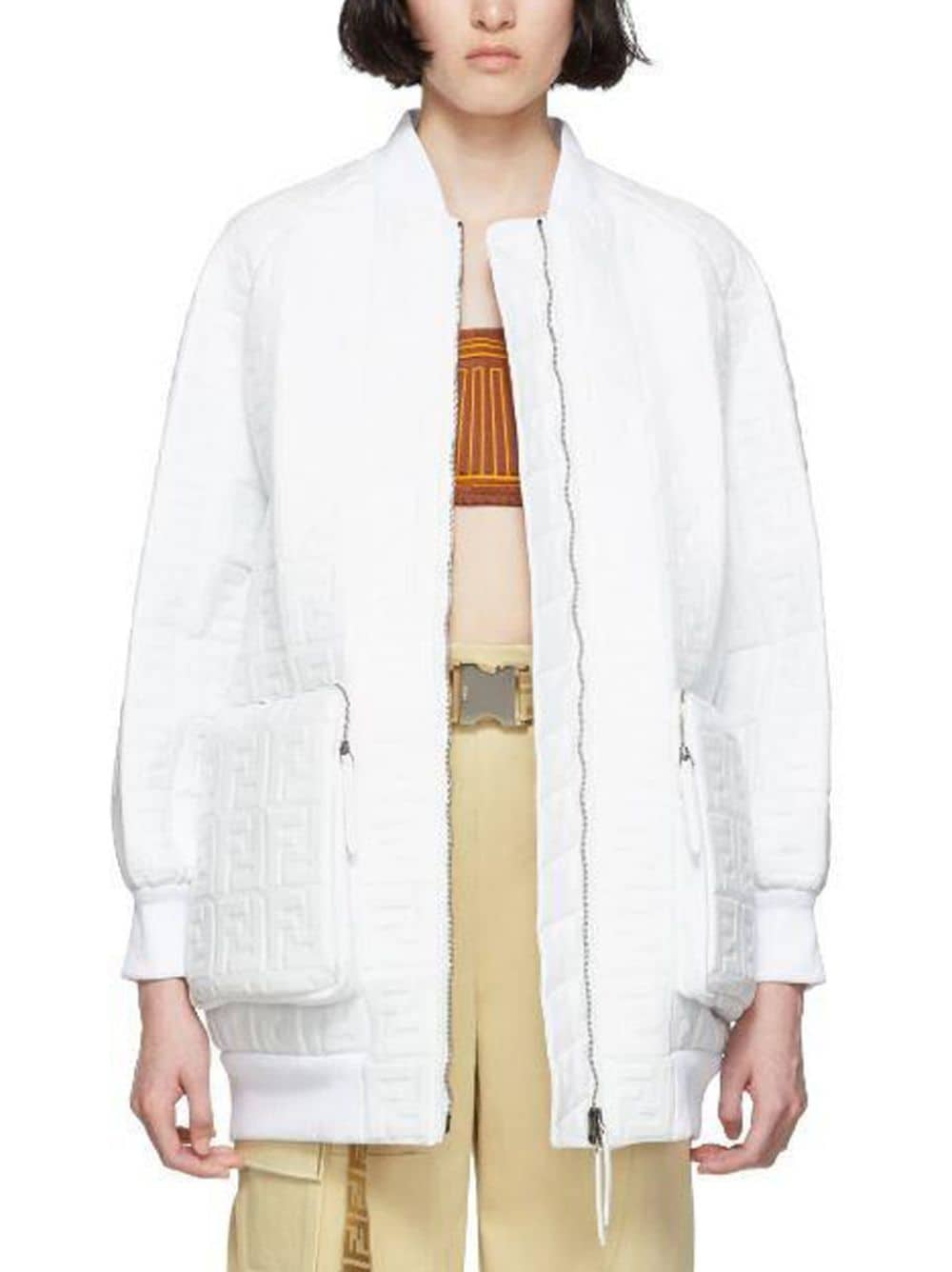 FENDI Forever Fendi Bomber Jacket - White von FENDI