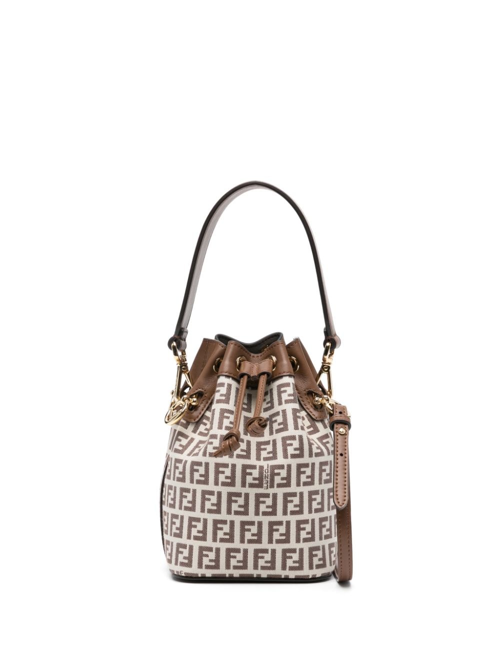 FENDI Mon Tresor FF-motif mini bag - Brown von FENDI