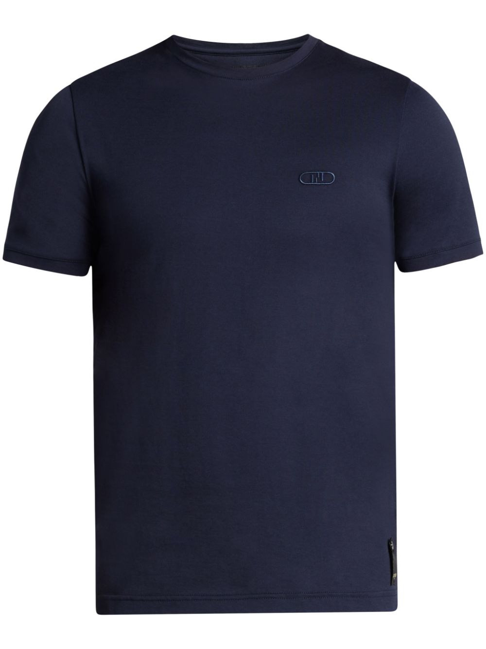 FENDI O’Lock-embroidered cotton T-shirt - Blue von FENDI