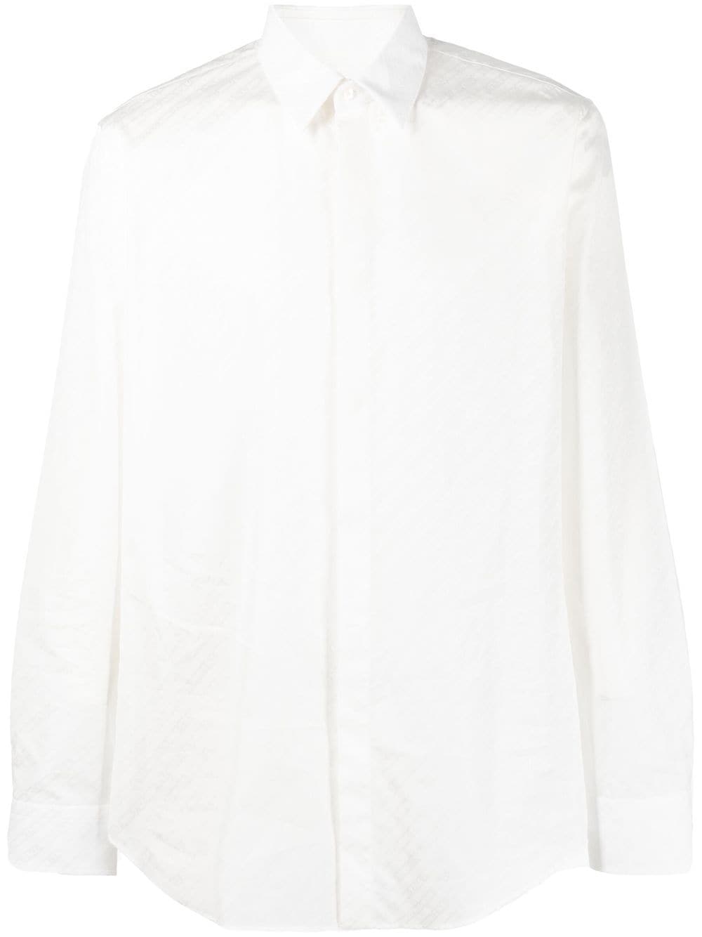 FENDI O'Lock motif cotton shirt - White von FENDI