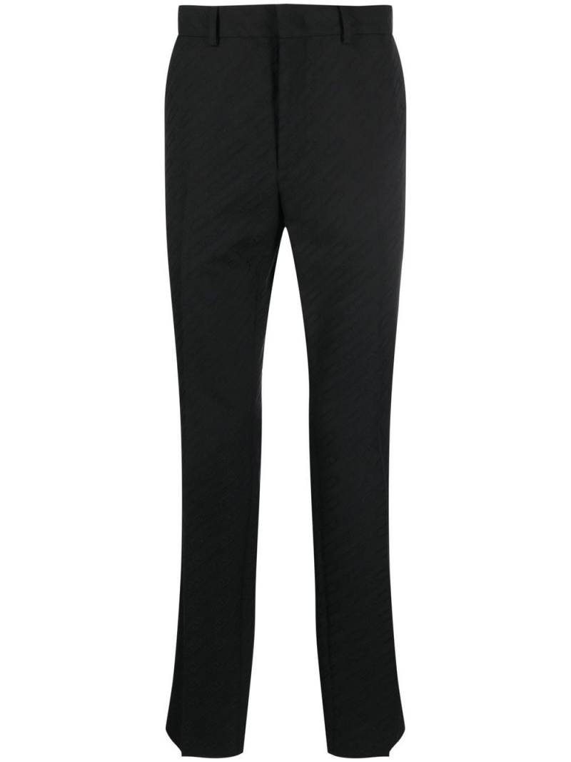 FENDI O'Lock wool trousers - Black von FENDI