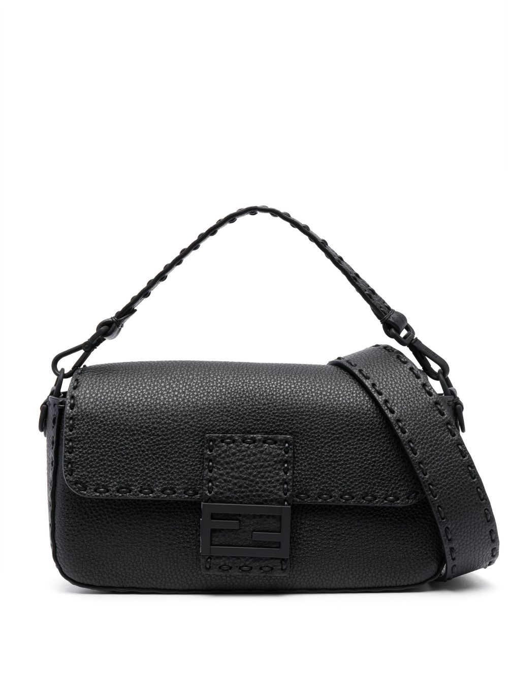 FENDI Selleria leather shoulder bag - Black von FENDI