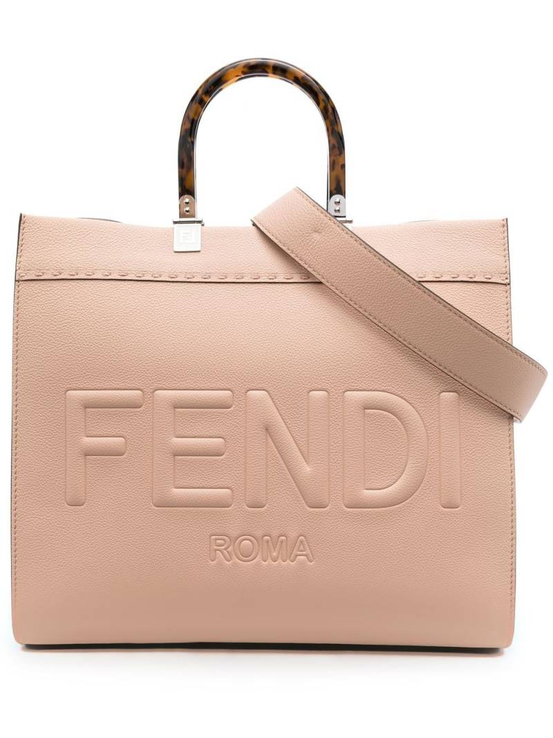 FENDI Sunshine logo-embossed tote bag - Pink von FENDI