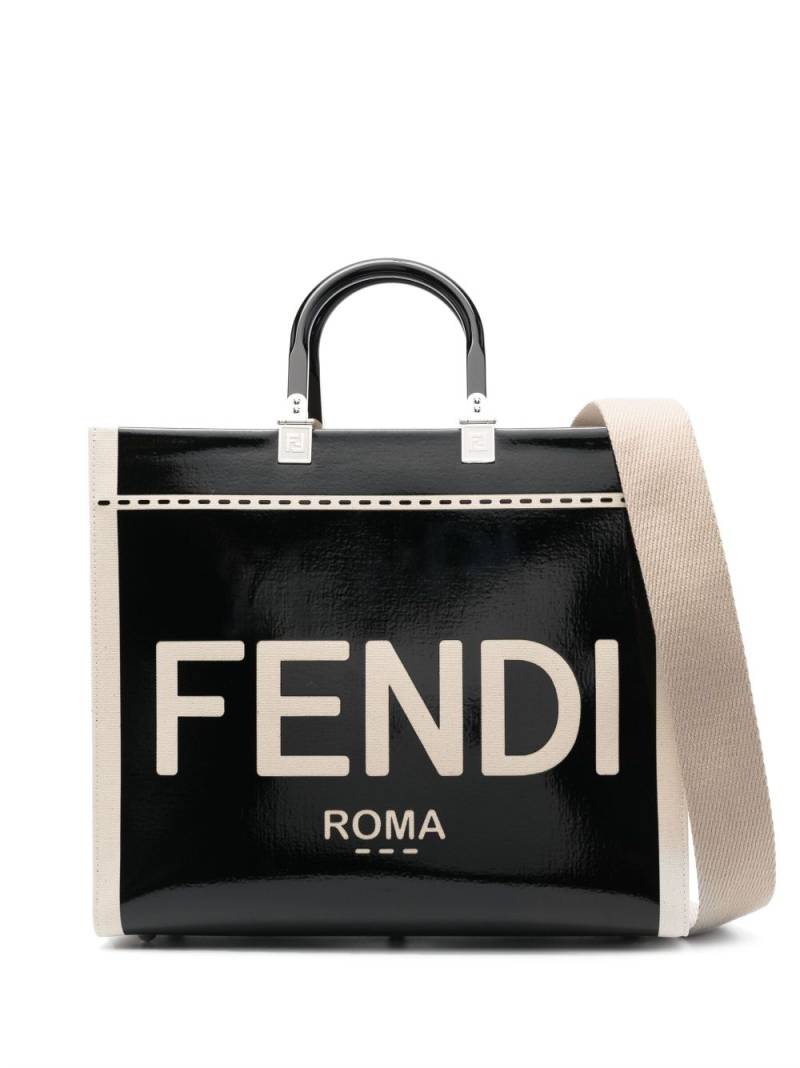 FENDI Sunshine medium tote bag - Black von FENDI