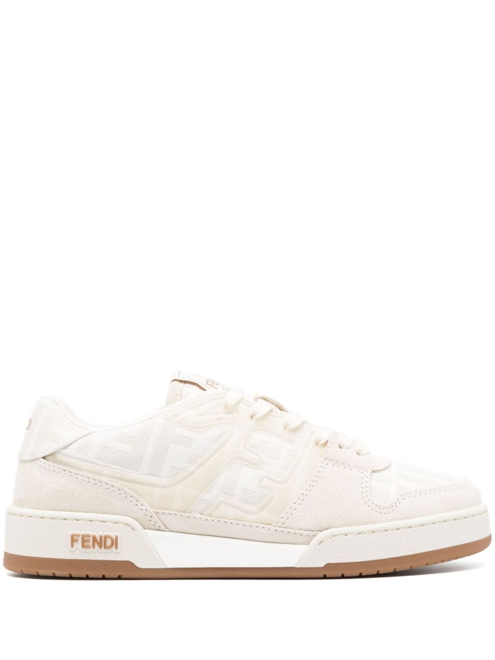 FENDI Zucca-monogram panelled sneakers - Neutrals von FENDI