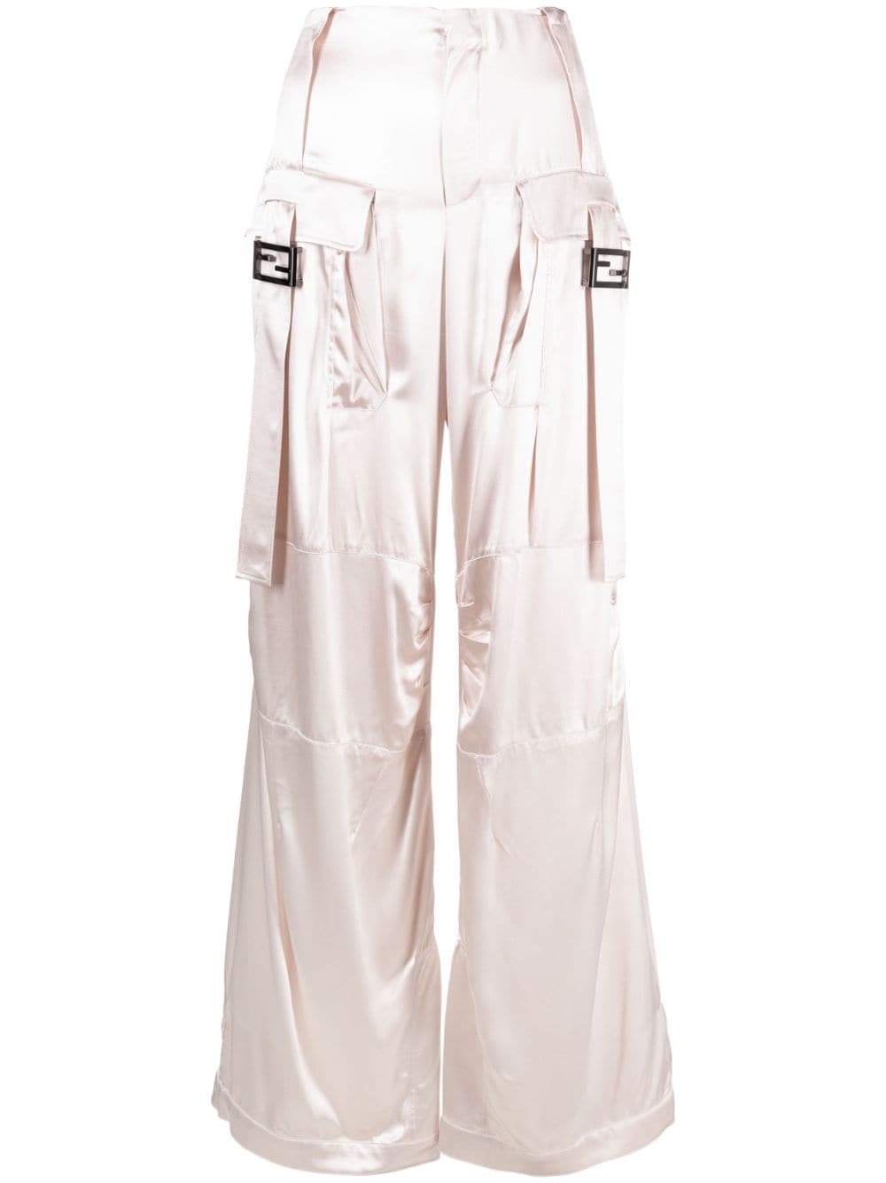 FENDI buckled satin cargo trousers - Pink von FENDI