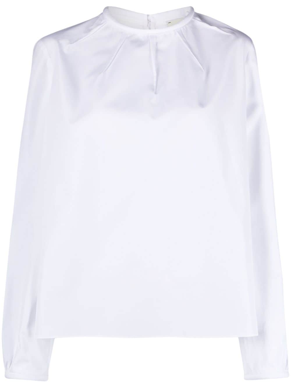 FENDI cotton-poplin blouse - White von FENDI