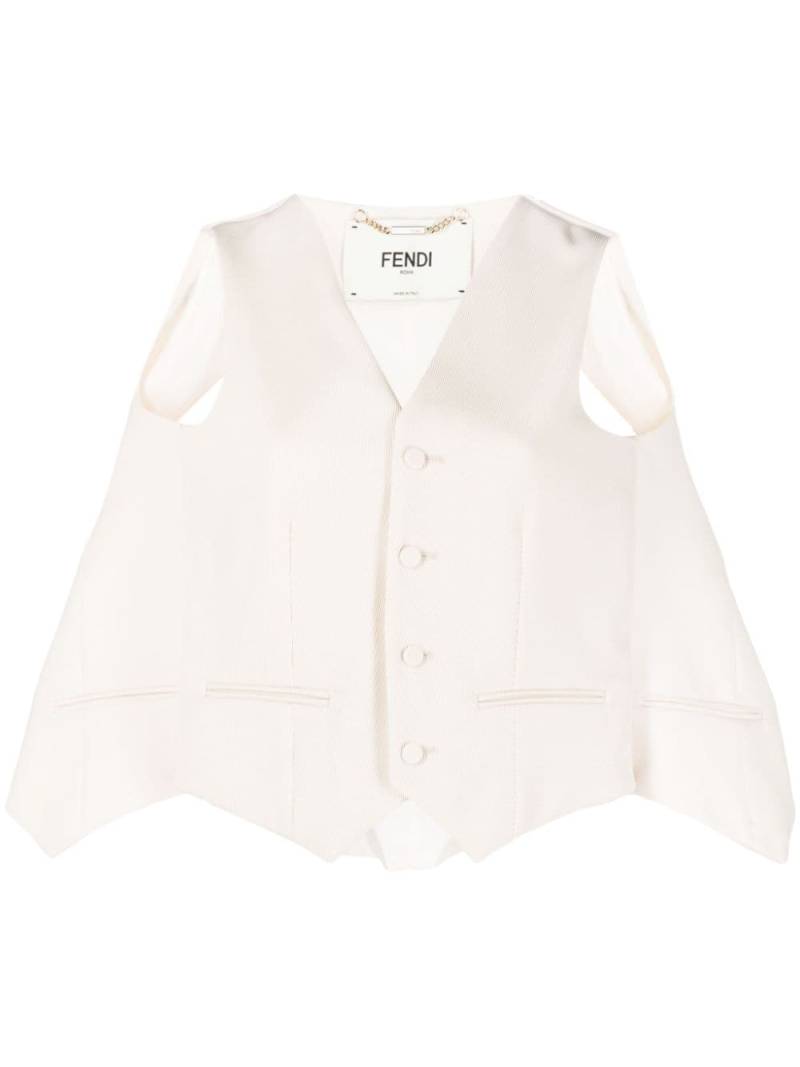 FENDI cut-out tailored cape - Pink von FENDI