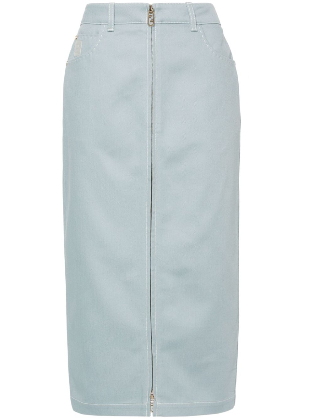 FENDI denim midi skirt - Blue von FENDI