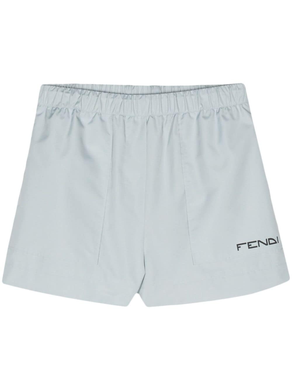 FENDI elasticated-waistband shorts - Blue von FENDI