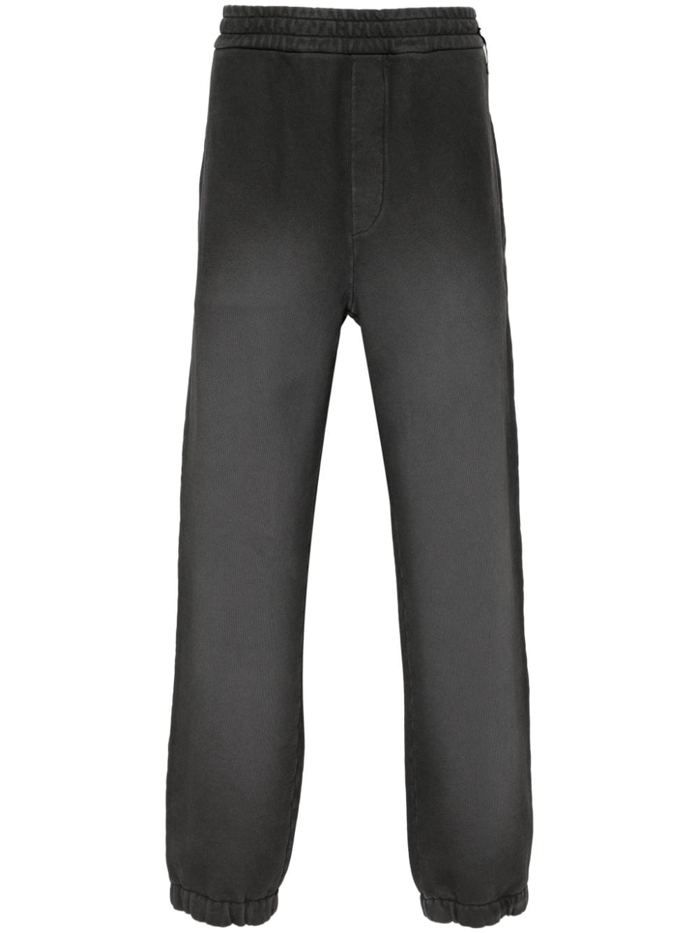 FENDI faded-effect cotton track pants - Black von FENDI