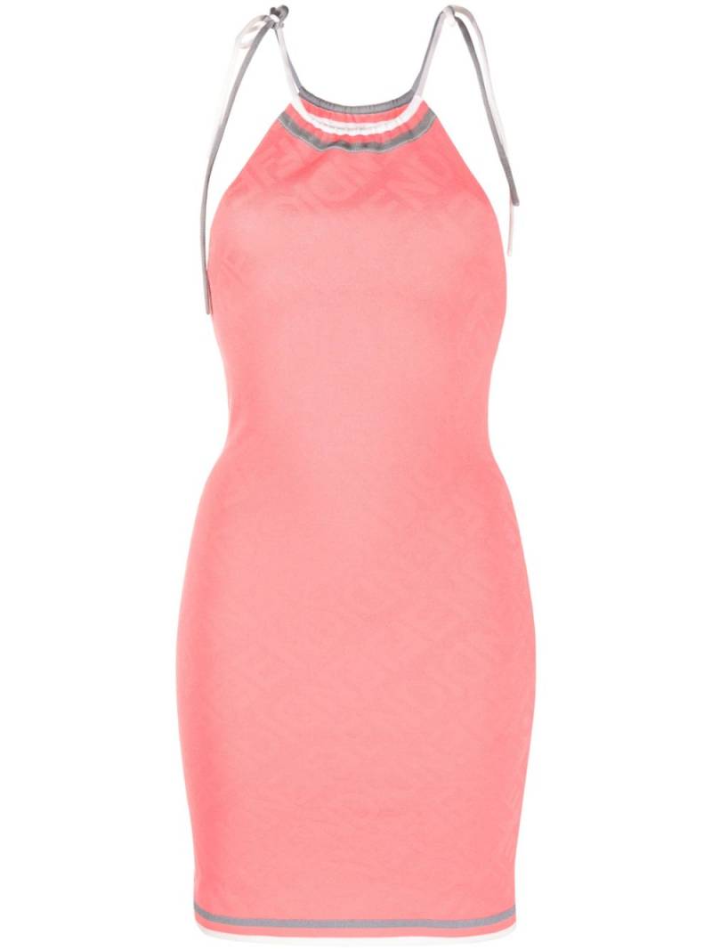 FENDI halterneck knitted dress - Pink von FENDI