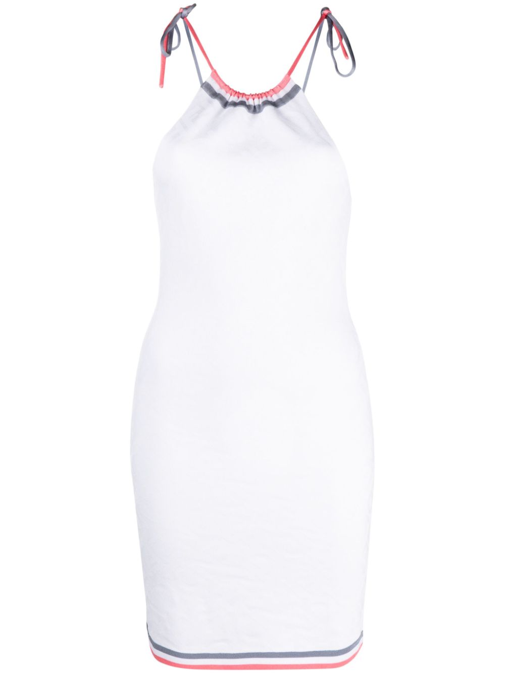 FENDI halterneck knitted dress - White von FENDI