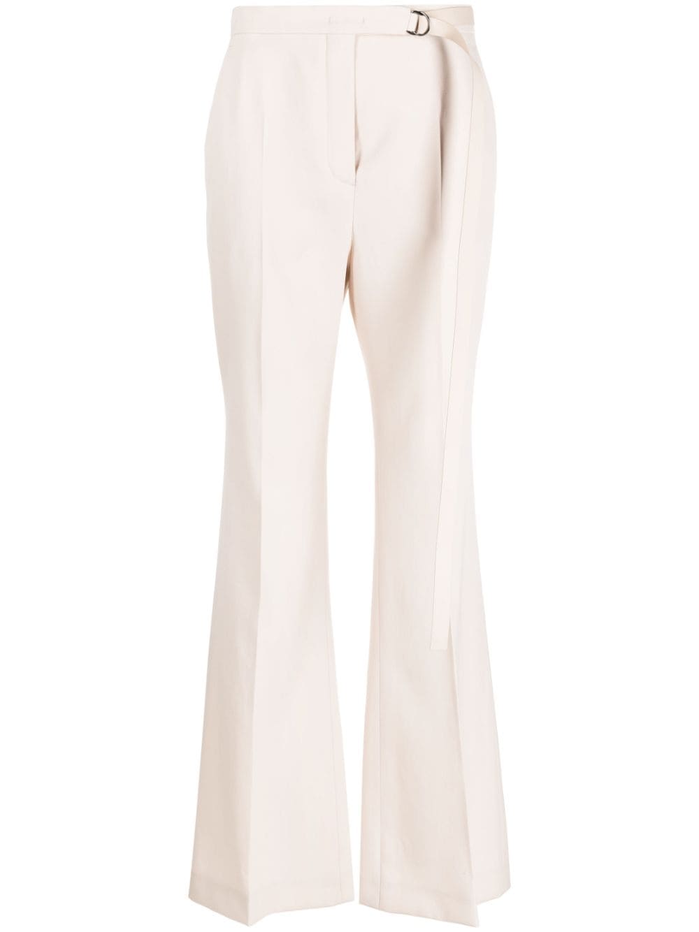 FENDI high-waisted wool flared trousers - Neutrals von FENDI